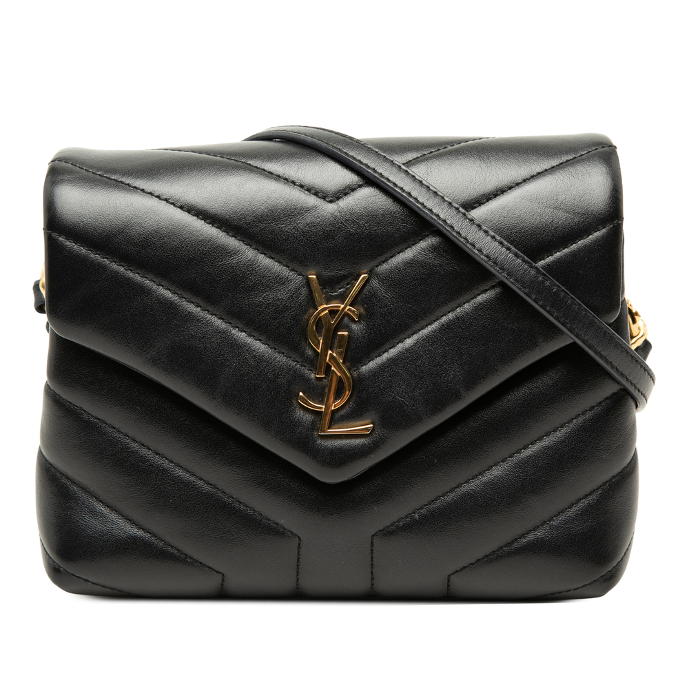 Pre-Loved Saint Laurent Toy Matelasse Calfskin Monogram LouLou Crossbody